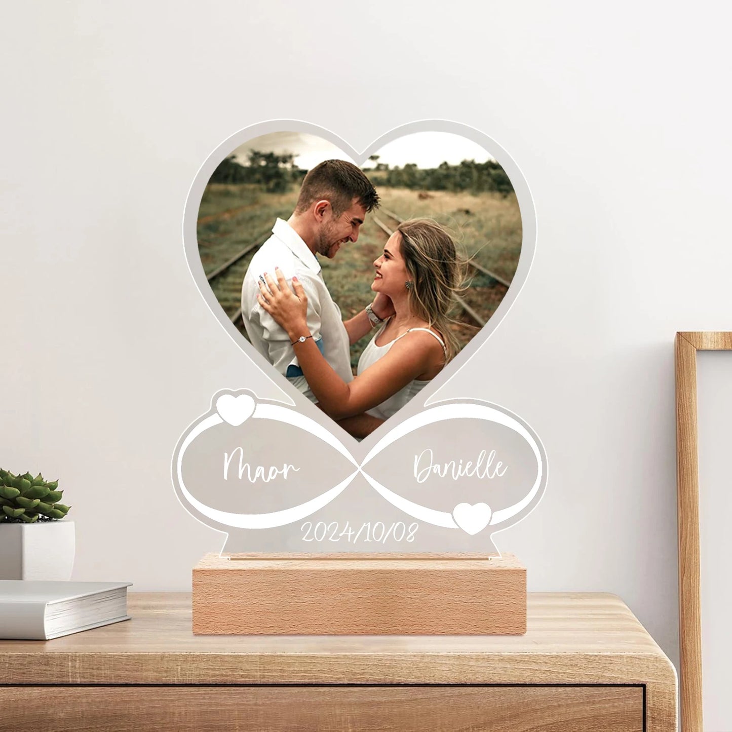 Custom Love Plaque - Personalized Photo Frame